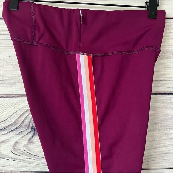 Athleta Purple Side Stripe Contender Capri Leggings - Picture 9 of 13